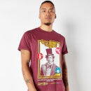 Willy Wonka & The Chocolate Factory Retro Cover Men's T-Shirt - Bordeaux
