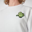 Ghostbusters Slimer Pocket Square Sweatshirt - White