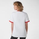 Ghostbusters Baseball Unisex T-Shirt Ringer - White/Red