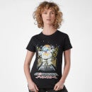 Ghostbusters Stay Puft Kanji Attack Women's T-Shirt - Black