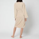Christy Supreme Velour Cotton Dressing Gown - Stone