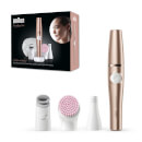 Braun FaceSpa Pro Facial Epilator with 4 Extras and Beauty Storage Case
