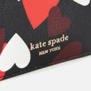 Kate Spade New York Women's Spencer Hearts Card Holder - Black Multi