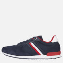 Tommy Hilfiger Men's Iconic Material Mix Running Style Trainers - Desert Sky