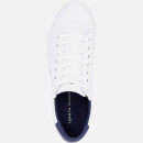 Tommy Hilfiger Men's Sustainable Essential Knit Vulcanised Trainers - White/Yale Navy