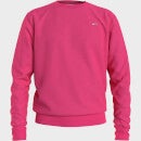 Tommy Jeans Men's Regular Fit Fleece Crewneck Sweatshirt - Bright Cerise Pink