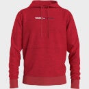 Tommy Jeans Men's Straight Logo Hoodie - Deep Crimson HTR
