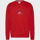 Tommy Jeans Men's Timeless Logo Crewneck Sweatshirt - Deep Crimson