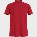 Tommy Jeans Men's Essential Jersey Polo Shirt - Deep Crimson