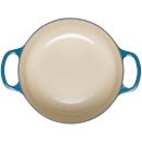 Le Creuset Signature Cast Iron Round Casserole Dish - 20cm - Deep Teal