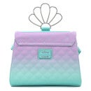 Loungefly Disney Little Mermaid Ombre Scales Shell Handle Crossbody Bag
