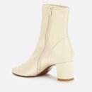 BY FAR Women's Sofia Leather Heeled Ankle Boots - White - UK 7