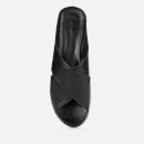 BY FAR Women's Iggy Leather Flat Sandals - Black