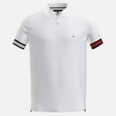 Tommy Hilfiger Men's Flag Cuff Slim Fit Polo Shirt - White