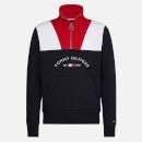 Tommy Hilfiger Men's Colourblock Half Zip Sweatshirt - Red Multi