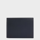 Tommy Hilfiger Men's Signature Leather Card Holder with Coin Compartment - Desert Sky
