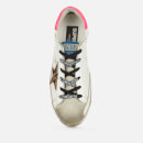 Golden Goose Women's Superstar Leather Trainers - Ice/White/Leopard - UK 8