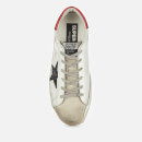 Golden Goose Women's Superstar Leather Trainers - Ice/White/Black/Red