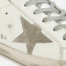 Golden Goose Women's Superstar Leather Trainers - White/Ice/Silver