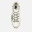 Golden Goose Men's Superstar Leather Trainers - White/Ice/Silver