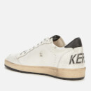 Golden Goose Men's Ball Star Leather Trainers - White/Blue Storm