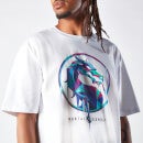Mortal Kombat Blue T-Shirt Logo Oversize - Blanc