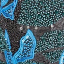 HVISK Women's Gallery Beaded Pouch - Blue/Black