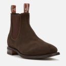 R.M. Williams Men's Comfort Craftsman Suede Chelsea Boots - Chocolate - UK 7