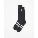 White Striped Classic Socks Black