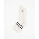 Black Striped Classic Socks White