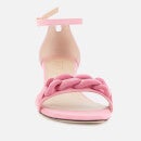 Stuart Weitzman Women's Amelina Chain Block Heeled Sandals - India Pink