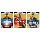 Iron Man Stark Industries Ammo Crate with Tony Stark Poster, Art Cards Zavvi Exclusive & 1 -3 4K Ultra HD Blu-ray Bundle