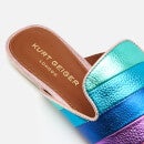 Kurt Geiger London Women's Kita Rainbow Leather Slide Espadrilles - Multi