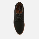 Walk London Men's Danny Suede Derby Shoes - Black - UK 7