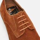 Walk London Men's Danny Suede Derby Shoes - Tan - UK 10