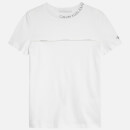 Calvin Klein Jeans Boys' Logo Piping Fitted T-Shirt - Bright White