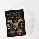 Harry Potter All I Want For Christmas Greetings Card
