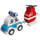 LEGO DUPLO : L'hélicoptère des pompiers et la voiture de police (10957)