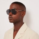 Gucci Men's Metal Frame Sunglasses - Shiny Black