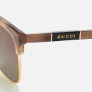 Gucci Men's Acetate Frame Sunglasses - Shiny Taupe Havana