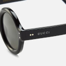 Gucci Men's Acetate Frame Sunglasses - Shiny Black