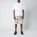 KENZO Men's Tropic Camo Printed Cargo Shorts - Off White