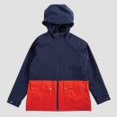 Barbour Boys' Ingleton Waterproof Jacket - Navy/Orange