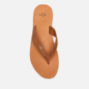 UGG Women's Tawney Logo Flip Flops - Chestnut