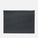 Thom Browne Men's Large Zipper Laptop Holder In Pebble Grain - Black