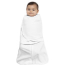 HALO SleepSack Swaddle 1.5 TOG 100% Cotton - White - 0-3months