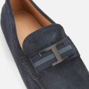 Tod's Men's Gommino 122 Suede Driving Shoes - Navy