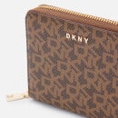 DKNY Women's Bryant Small Logo Zip Around Wallet - Mocha/Caramel