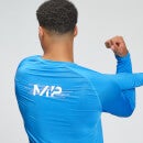 MP pánské triko s dlouhým rukávem Tempo Graphic – zářivě modré - M