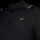 MP Vīriešu Velocity krekls ar ¼ rāvējslēdzēju — Melns - S